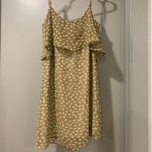 Dress with open deep V back